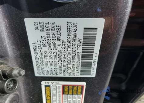 2021 Honda Cr-V Ex из США, поврежденный, VIN 5J6RW2H51MA008216